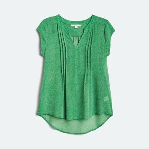 Vibrant Green Polka Dot Blouse